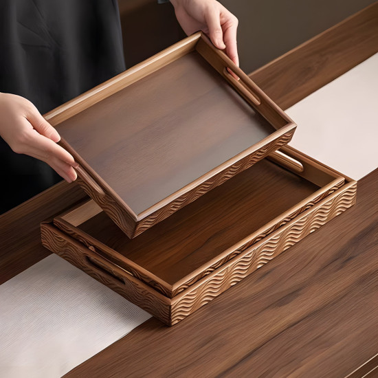 Wooden Tray Set 3 Pcs